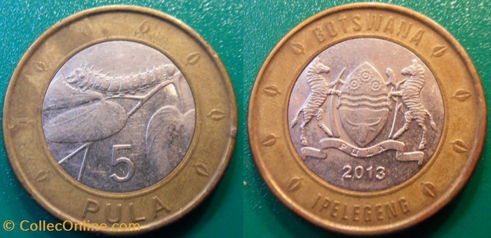 monnaie 5 pula 2013