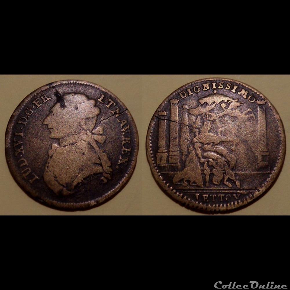 monnaie mereaux m jeton roy louis xvi