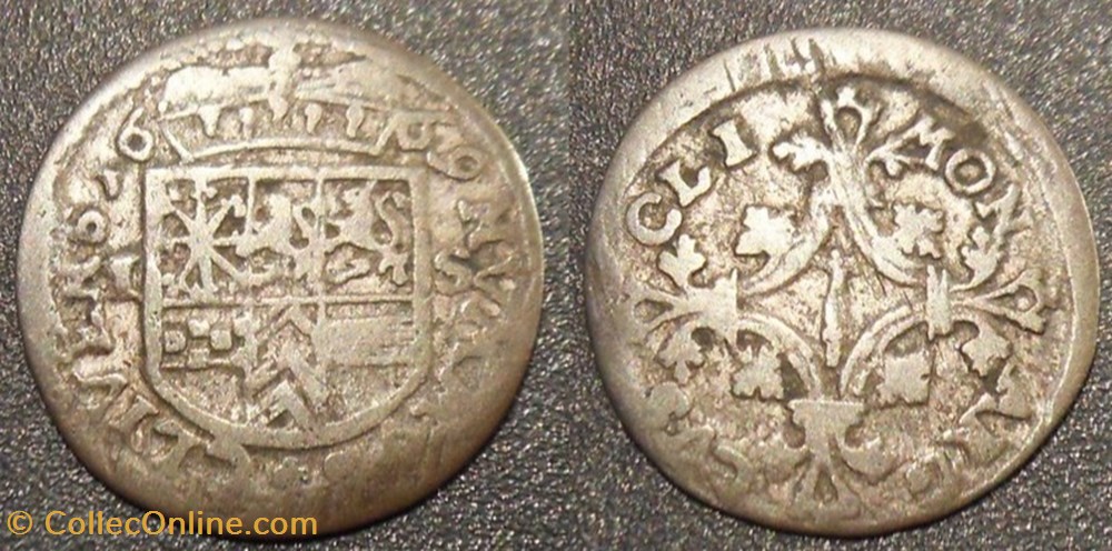 monnaies germany etat de brandebourg prusse 1 stuber 1669