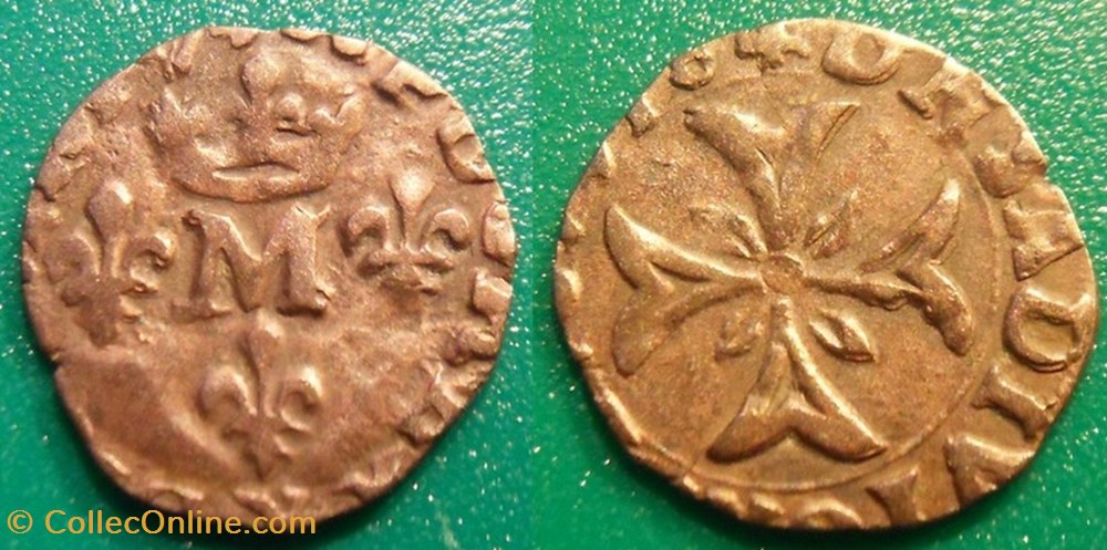 monnaie france feodale dombes marie de montpensier liard 1616