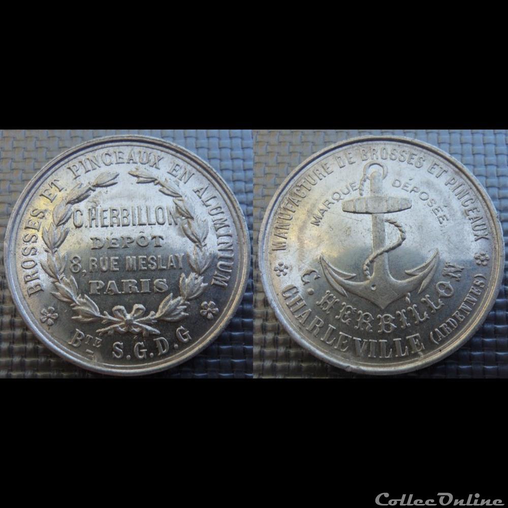 monnaie mereaux b jeton charleville ardennes c herbillon