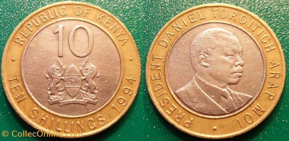 10 Shillings 1994 monnaie monde kenya 10 shillings 1994