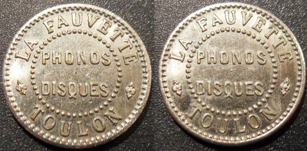monnaies paranumismatique jetons poids b jeton toulon la fauvette phonos disques