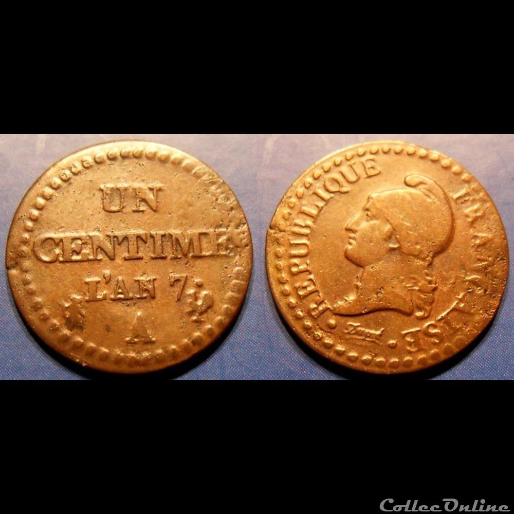 C-Directoire 1 Centime Dupré An 7A monnaie france moderne c directoire 1 centime dupre an 7a