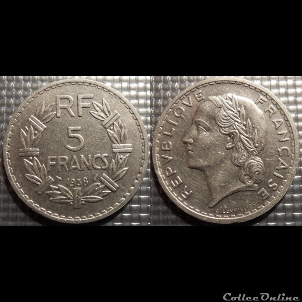 Kb 5 francs Lavrillier 1938 31mm 12g monnaie france moderne kb 5 francs lavrillier 1938 31mm 12g
