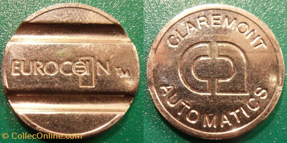 e- J etr Grande Bretagne Eurocoin Claremont Automatics monnaies paranumismatique jetons poids e j etr grande bretagne eurocoin claremont automatics