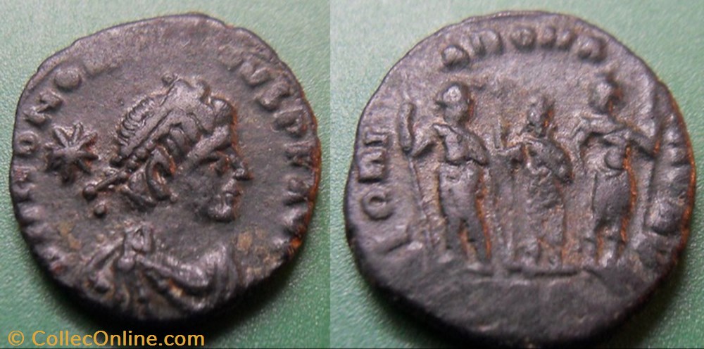 monnaie antique av jc ap romaine republicaine imperiale g le bas empire honorius nummus