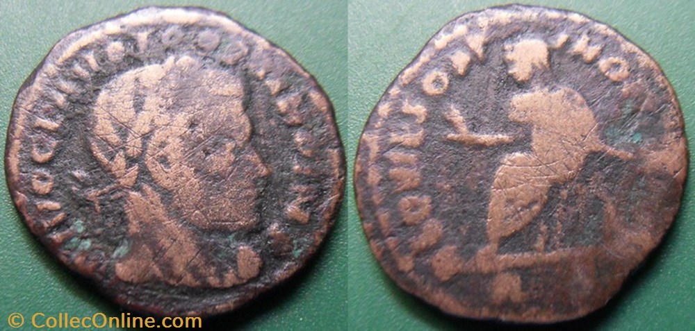 F- L'Anarchie Militaire Claude II le Gothique Demi Follis monnaie antique av jc ap romaine republicaine imperiale f anarchie militaire claude ii le gothique demi follis