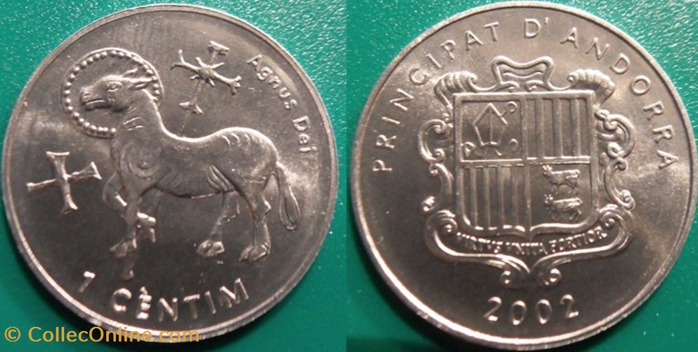 1 Centim 2002 monnaie monde andorre 1 centim 2002