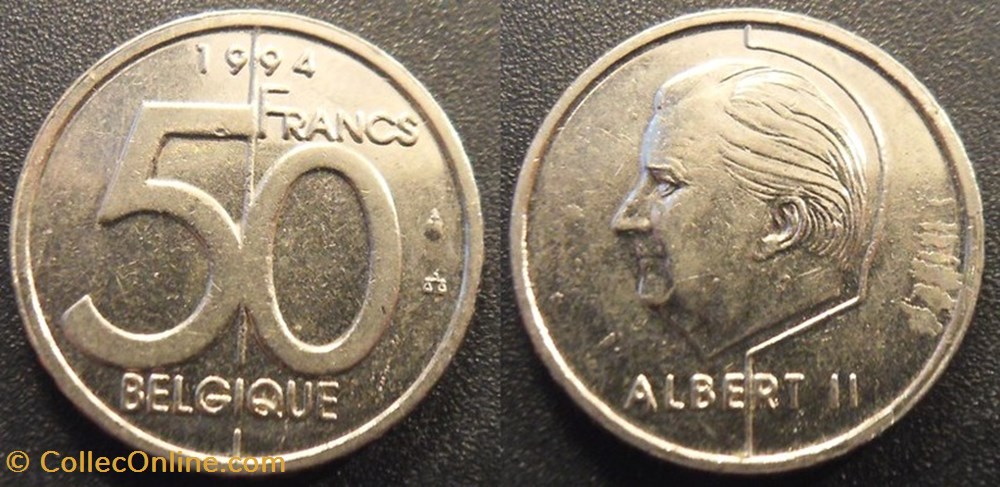 50 Francs 1994 Belgique monnaies monde 50 francs 1994 belgique