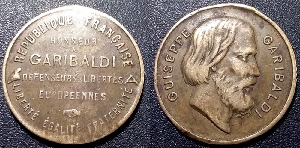 b- Jeton Honneur à Garibaldi monnaies paranumismatique jetons poids b jeton honneur a garibaldi