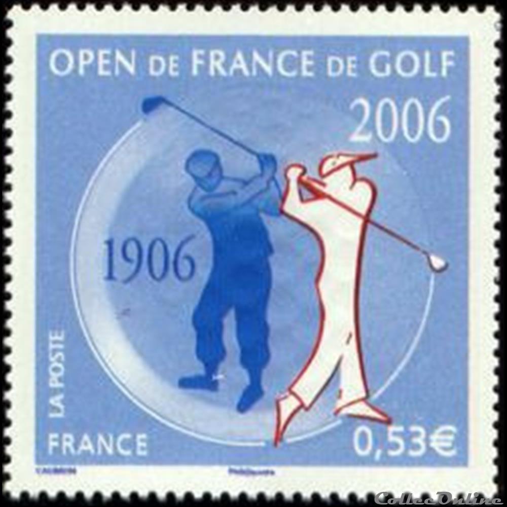 timbre assignat 2006 open de france de golf