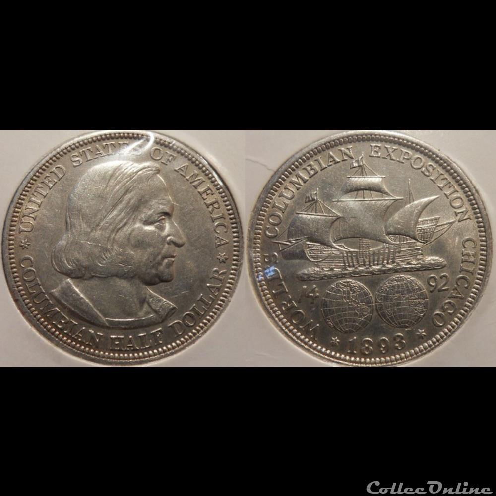 USA 1/2 Dollar 1893 monnaie jeton mereaux moderne usa 1 2 dollar 1893