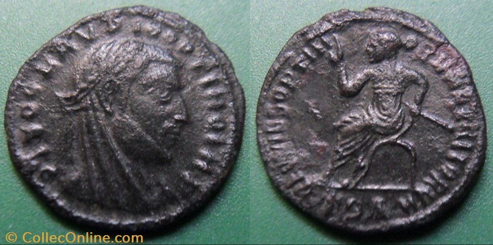 F- L'Anarchie Militaire Claude II le Gothique Demi Follis monnaie antique av jc ap romaine republicaine imperiale f anarchie militaire claude ii le gothique demi follis