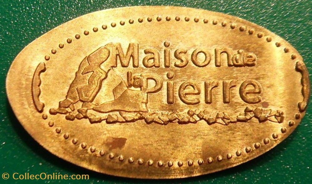 b- Jeton allongé Maison de la Pierre monnaies jetons mereaux b jeton allonge maison de la pierre