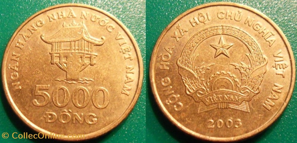 5000 Dong 2003 monnaie monde viet nam 5000 dong 2003