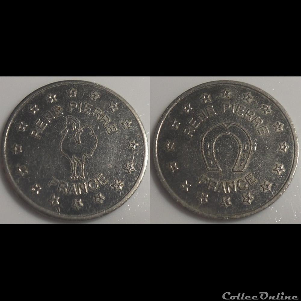 h- Jeton Amusement René Pierre monnaie mereaux h jeton amusement rene pierre