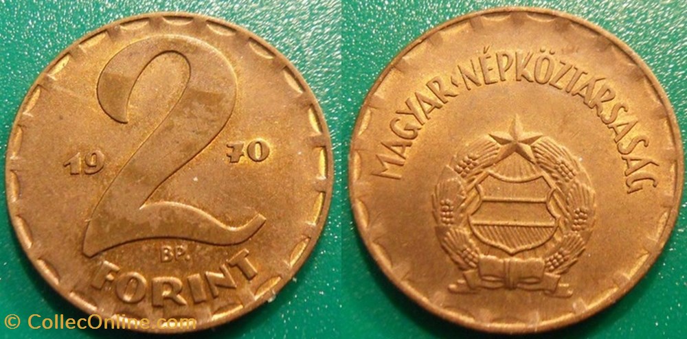 2 Forint 1970 monnaie monde hongrie 2 forint 1970