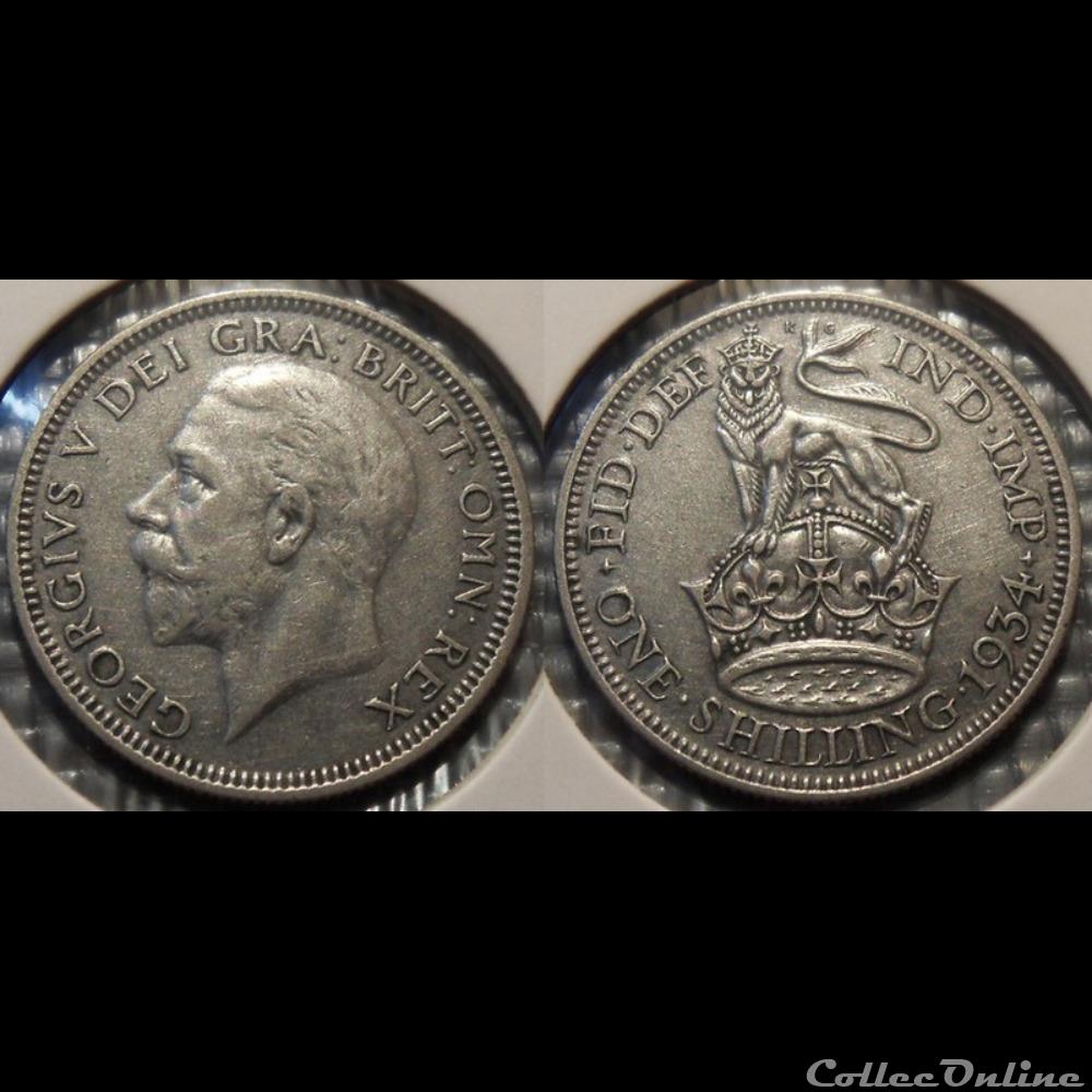 Grande Bretagne 1 Shilling 1934 monnaie france moderne grande bretagne 1 shilling 1934