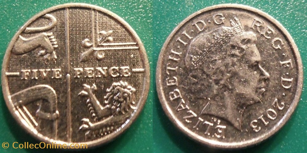 5 Pence 2013 monnaie monde royaume uni 5 pence 2013
