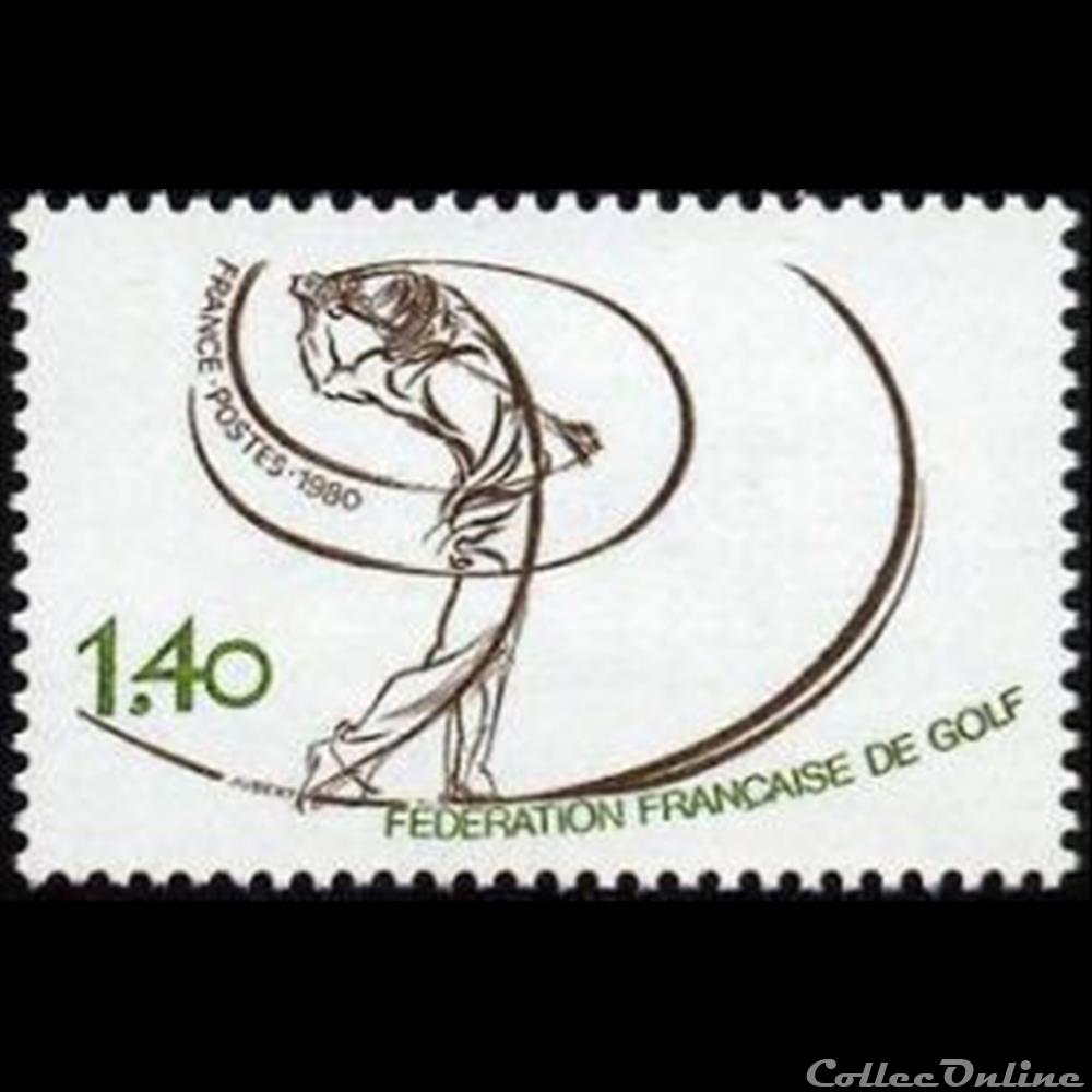 timbre france assignat 1980 federation francaise de golf