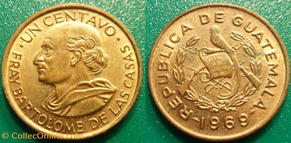 1 Centavo 1969 monnaie monde guatemala 1 centavo 1969