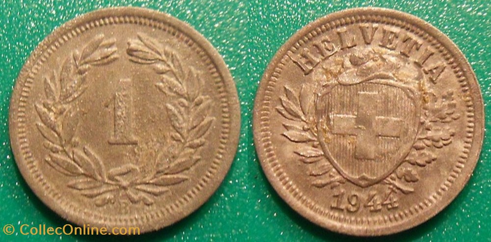 1 Centime 1944 monnaie monde suisse 1 centime 1944