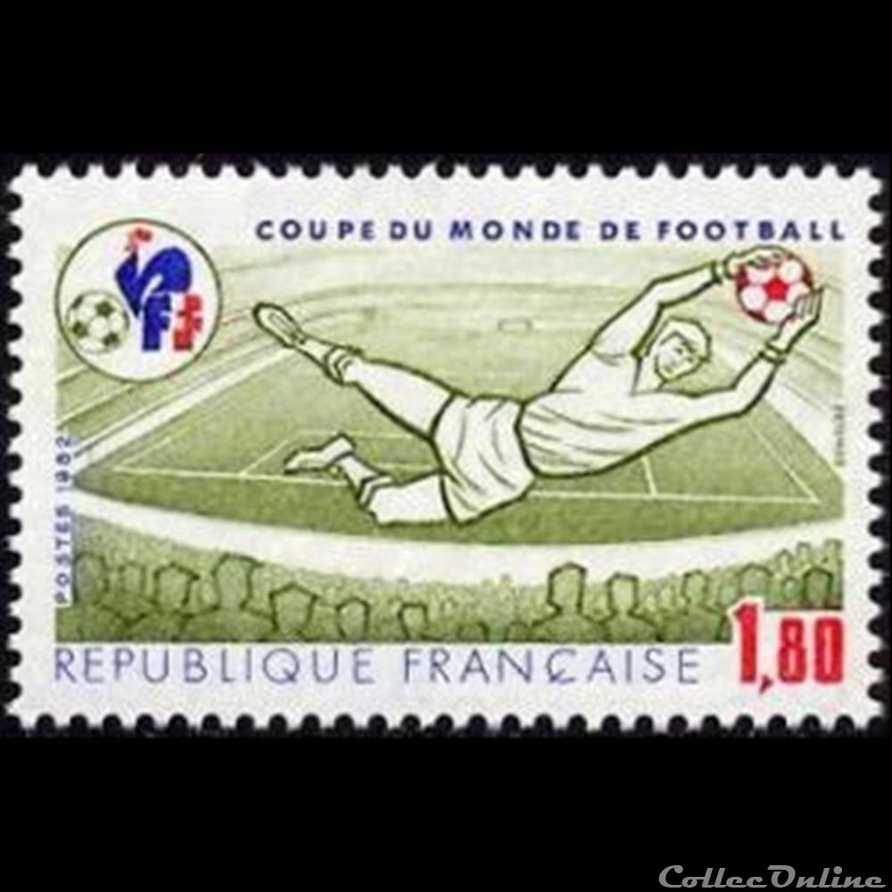 timbre france assignat 1982 coupe du monde de football