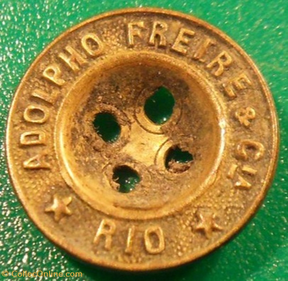 Bouton de *Adolpho Frères & Cie *Rio divers bouton de adolpho freres cie rio