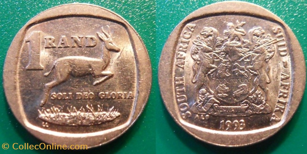 1 Rand 1993 monnaie monde afrique du sud 1 rand 1993