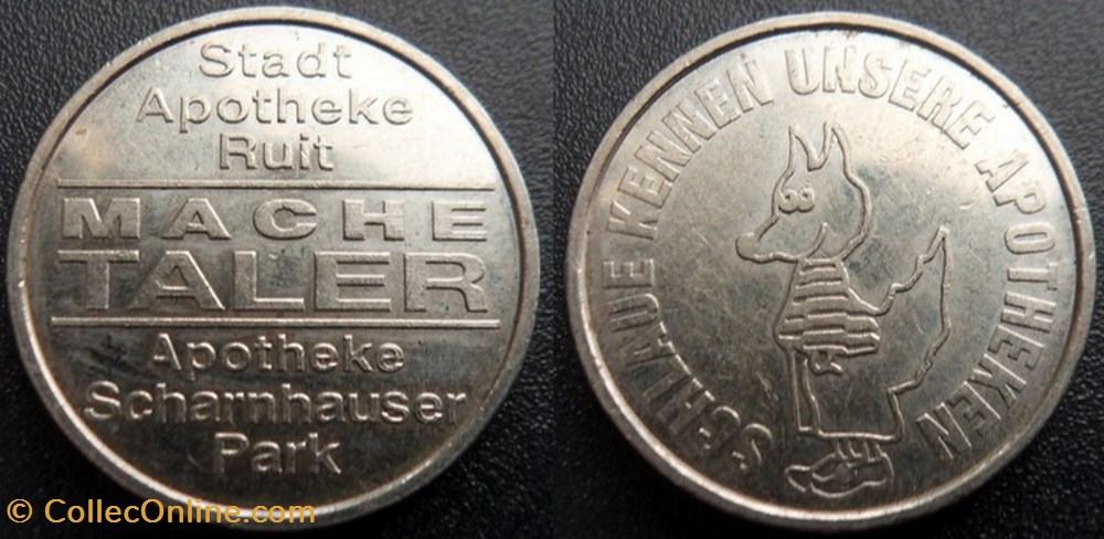 e- J etr Allemagne Mache Taler monnaies paranumismatique jetons poids e j etr allemagne mache taler