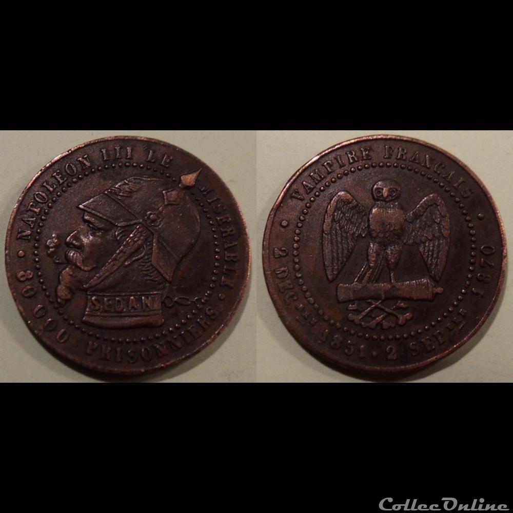 Monnaie satirique Napoléon III autre france assignat monnaie satirique napoleon iii
