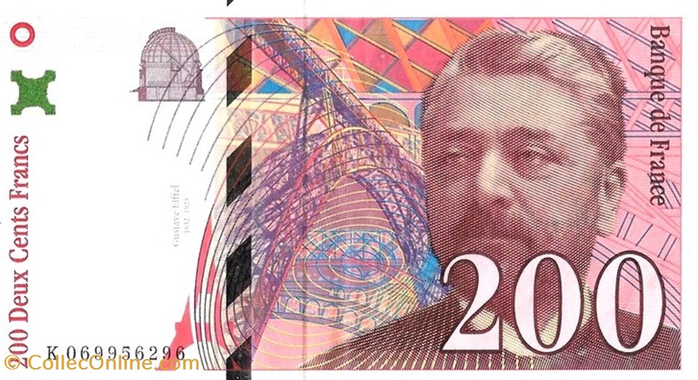 200 Francs Eiffel billets europe france 200 francs eiffel