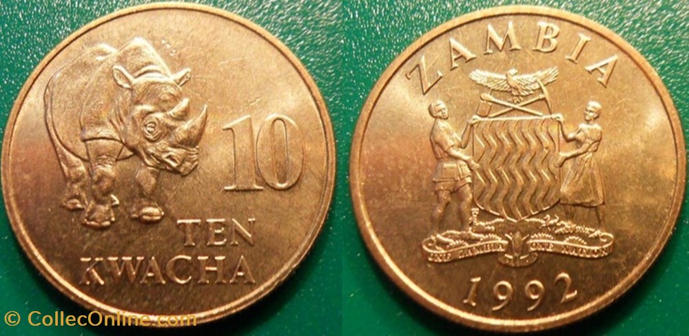 10 Kwacha 1992 monnaie monde zambie 10 kwacha 1992