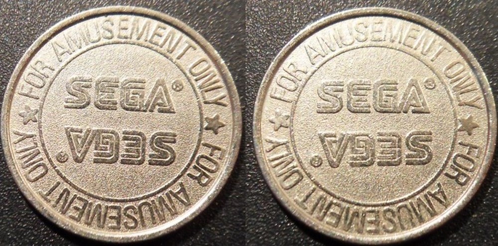 e- J etr USA SEGA monnaies paranumismatique jetons poids e j etr usa sega