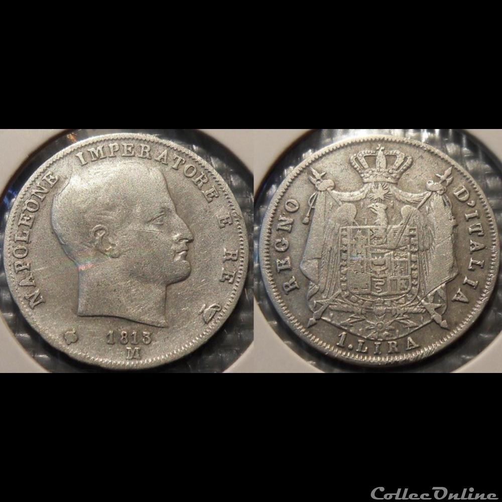 monnaie jeton mereaux romaine italie napoleon 1 lira 1813 m