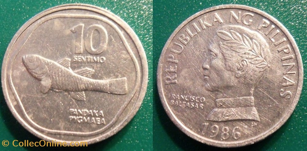 10 Sentimo 1986 monnaie monde philippine 10 sentimo 1986