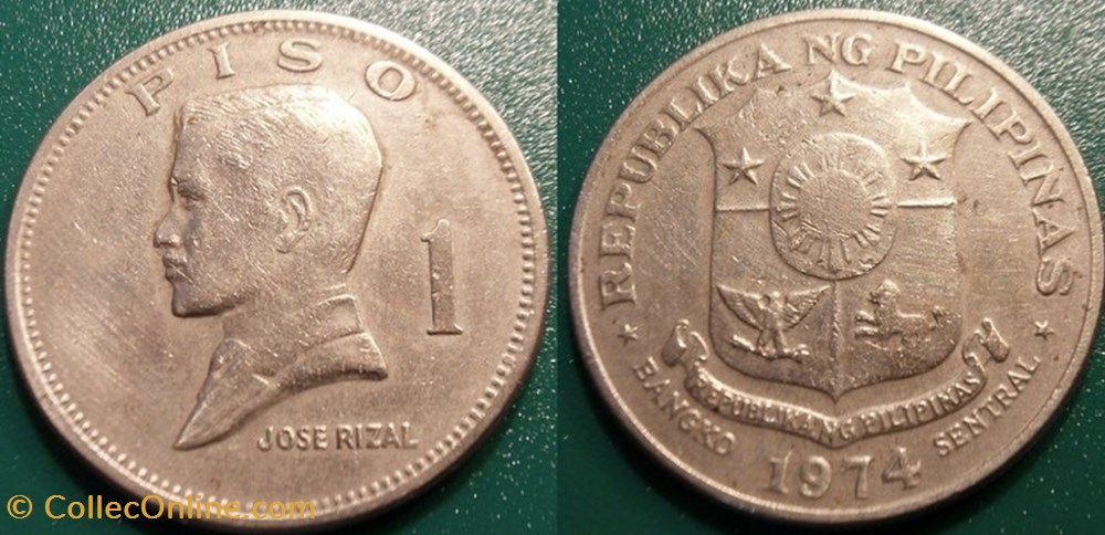 1 Piso 1974 monnaie monde philippine 1 piso 1974