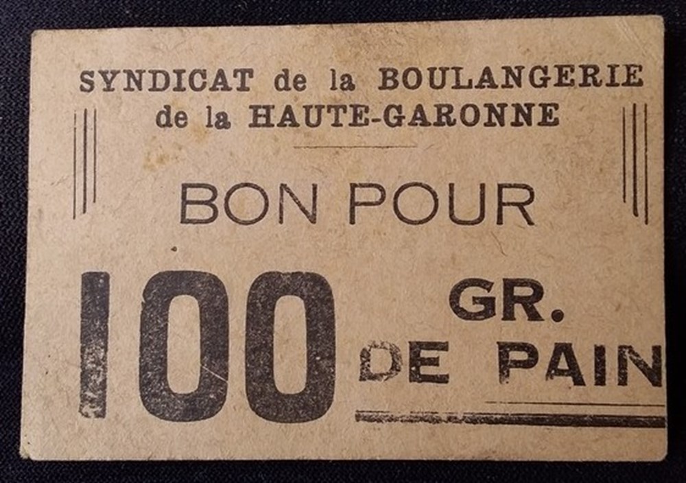 billets europe france syndicat de la boulangerie de la haute garonne bon pour 100 grammes de pain