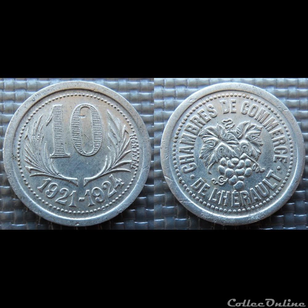 p- MN Hérault 10 C. 1921-1924 Al Elie:15.8 monnaies paranumismatique jetons poids p mn herault 10 c 1921 1924 al elie 15 8