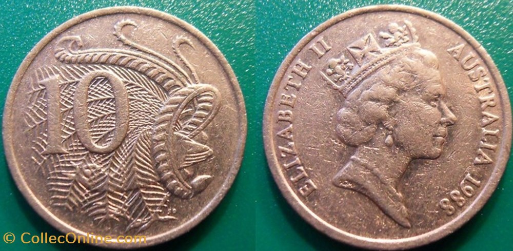 10 Cents 1988 monnaie monde australie 10 cents 1988