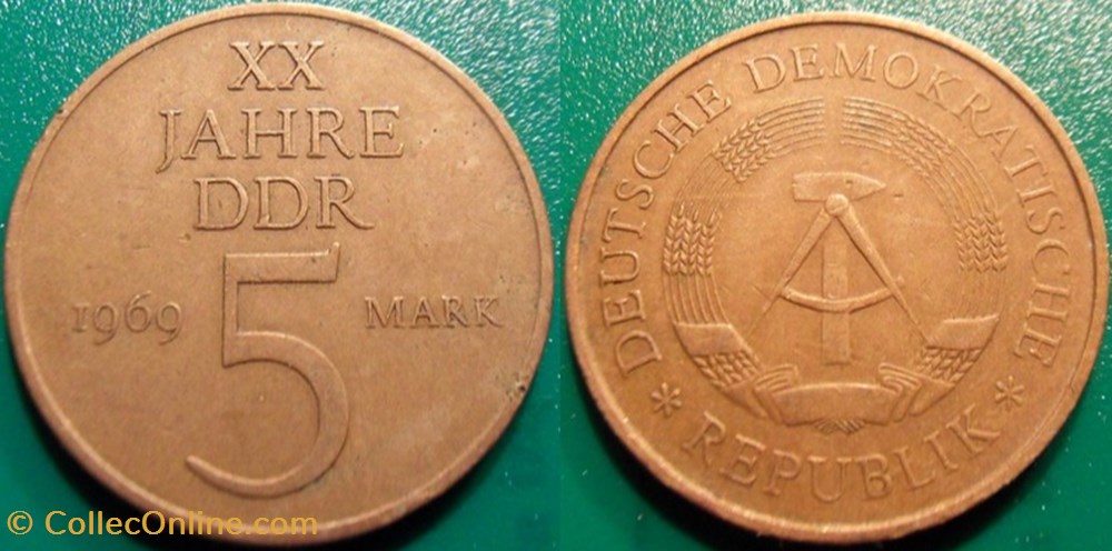 5 Mark 1969 monnaie monde allemagne 5 mark 1969