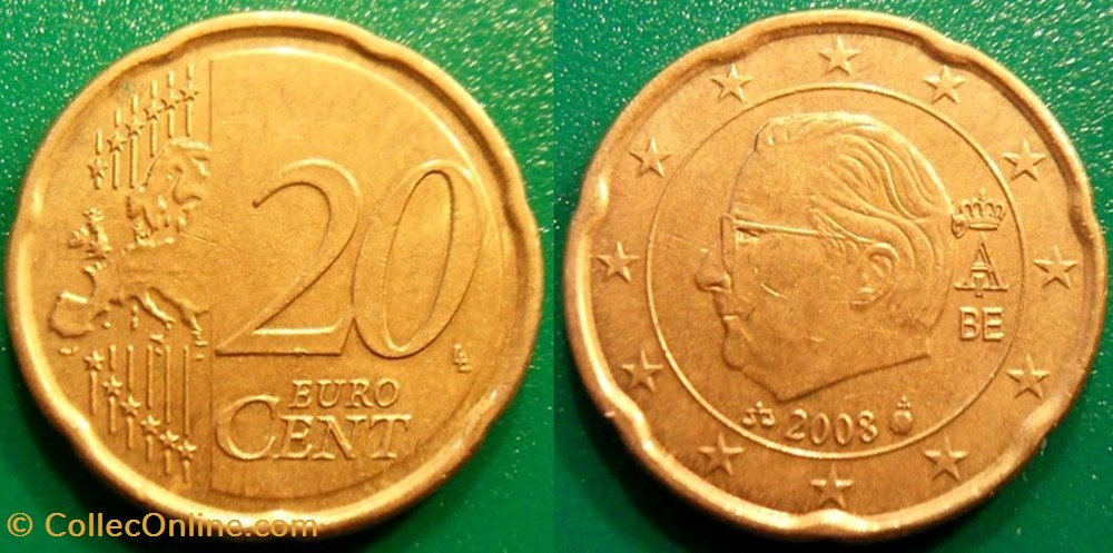 20 Centimes Euros 2008 Fautée!! monnaie monde belgique 20 centimes euros 2008 fautee