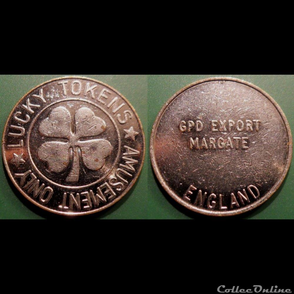monnaie jeton mereaux e j etr grande bretagne gpd export margate england