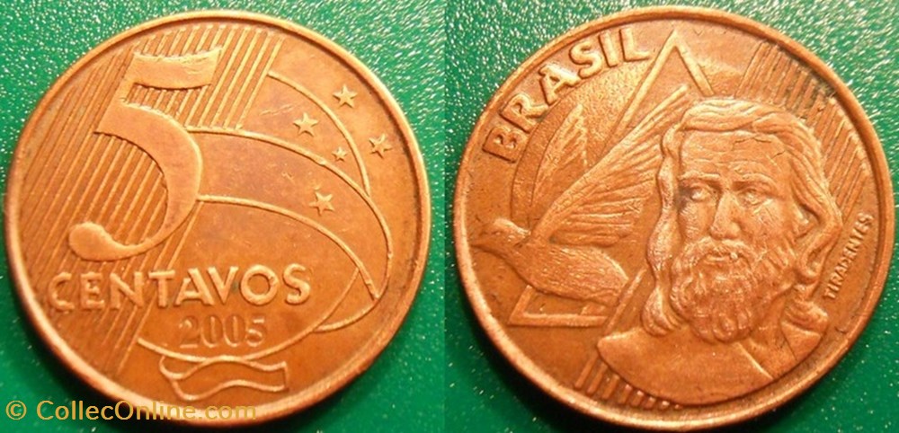 5 Centavos 2005 monnaies monde bresil 5 centavos 2005