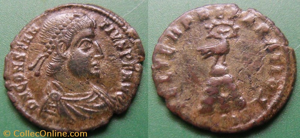G- Le Bas Empire Constance II Maiorena réduite monnaie antique av jc ap romaine republicaine imperiale g le bas empire constance ii maiorena reduite