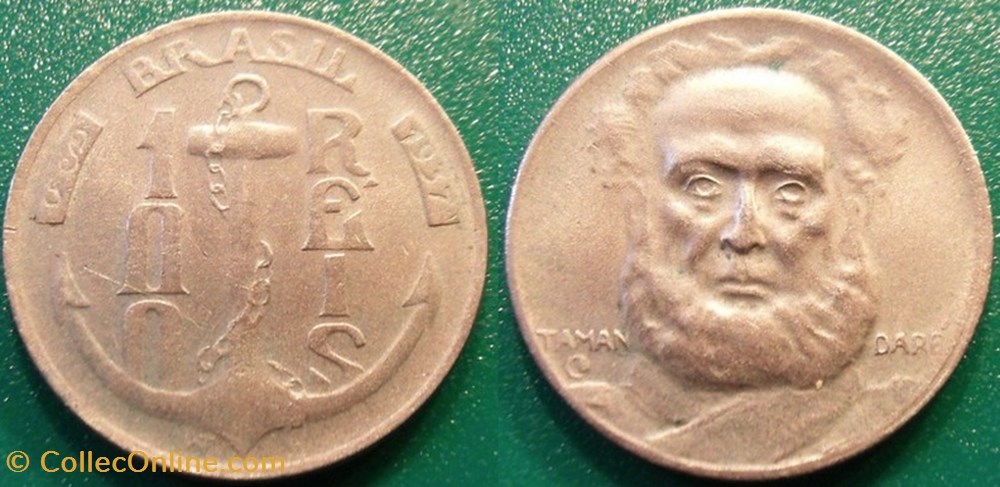 monnaie monde bresil 100 reis 1937