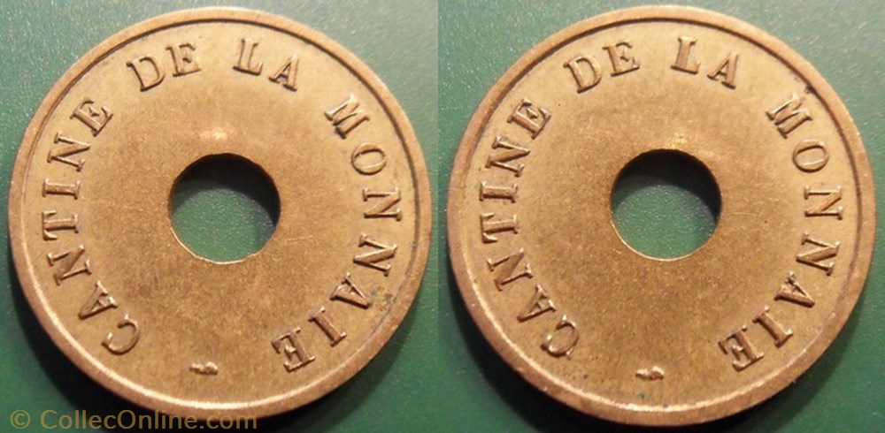 b- Jeton Paris Cantine de la Monnaie mereaux b jeton paris cantine de la monnaie