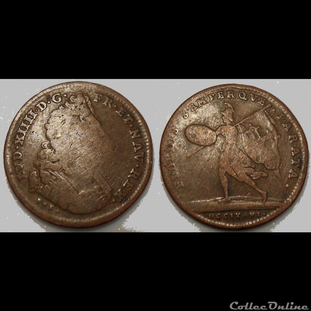 m- Jeton Roy Louis XIV monnaie mereaux m jeton roy louis xiv