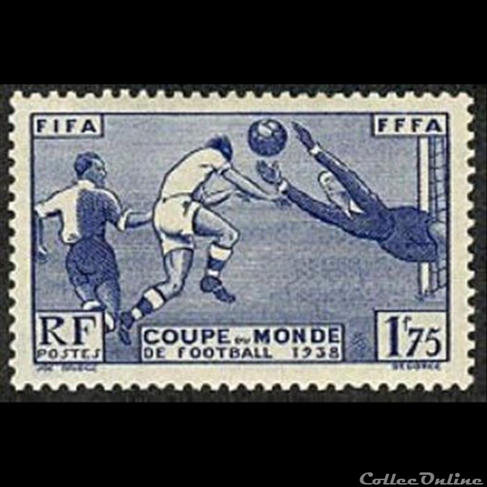 1938 3ème coupe du monde de football à Paris timbre france assignat 1938 3eme coupe du monde de football a paris